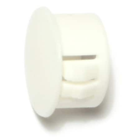 5/8 White Nylon Plastic Flush Head Hole Plugs 10PK